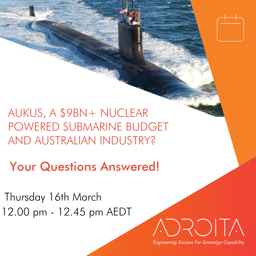 AUKUS subs webinar – don’t miss out! image